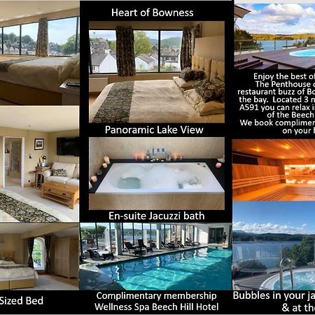 The Penthouse Bowness Luxury Loft Jacuzzi Bath & Complimentary Lakeview Spa Membership Esterno foto